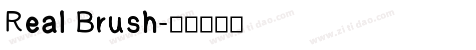 Real Brush字体转换